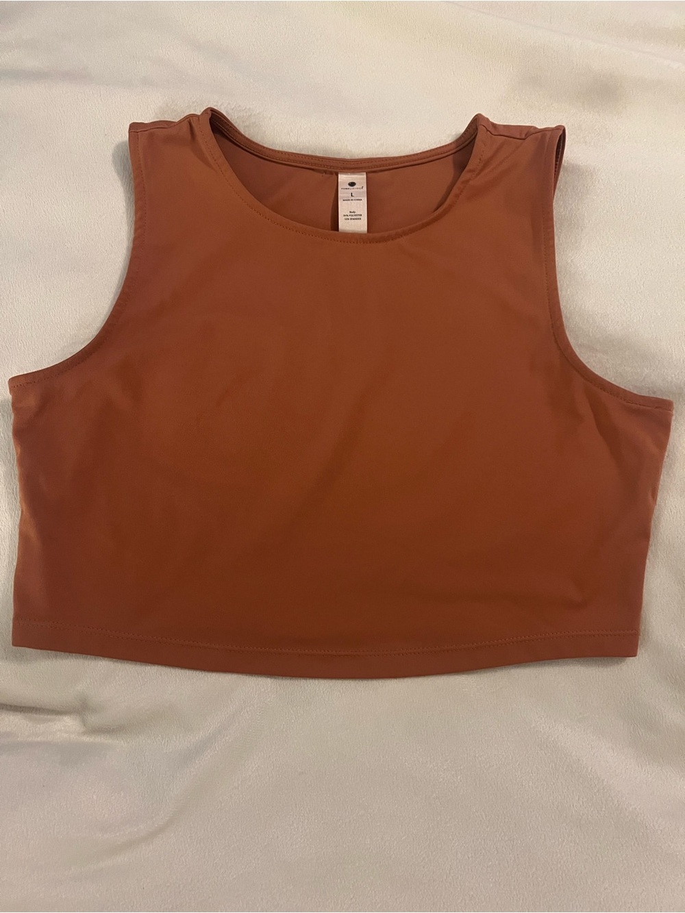 Yogalicious Burnt Orange Crop Tank